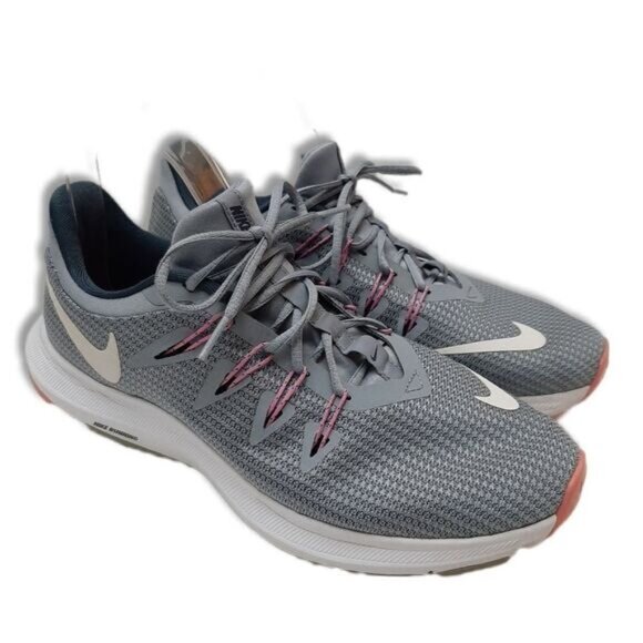 NIKE Quest Athletic Running Shoes Gray & Pink Women's Sz 8.5 - Picture 1 of 14